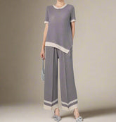 Petite Luxury Pleated Pant Set